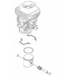 Nouveau ❤️ MCCULLOCH Cylindre Piston Tronçonneuse Mc Culloch ✨