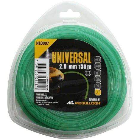 Meilleure affaire 🎉 MCCULLOCH Fil De Coupe-herbe En Nylon 2mm X 130m NLO007 🌟 1 Meilleure affaire 🎉 MCCULLOCH Fil De Coupe-herbe En Nylon 2mm X 130m NLO007 🌟